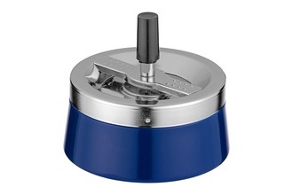 Angelo Schleuderaschenbecher, Metall blau, Ø11cm