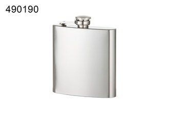 Angelo Flachmann, Metall chrom gebürstet, 6oz