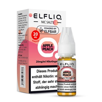 ELFBAR Elfliq SALT Liquid 20mg ApplePeach 10ml