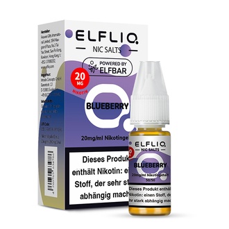 ELFBAR Elfliq SALT Liquid 20mg Blueberry 10ml