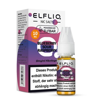 ELFBAR Elfliq SALT Liquid 10mg Blueberry Sour Raspberry 10ml