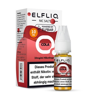 ELFBAR Elfliq SALT Liquid 10mg Cola 10ml