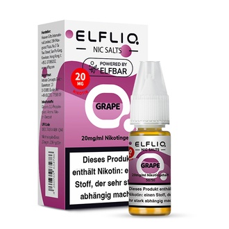 ELFBAR Elfliq SALT Liquid 20mg Grape 10ml