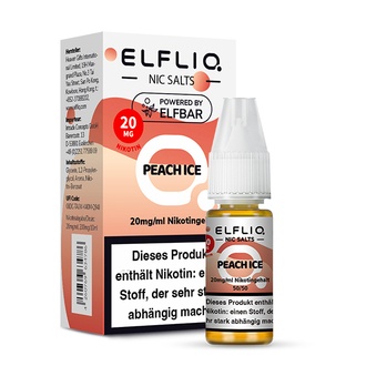 ELFBAR Elfliq SALT Liquid 20mg Peach Ice 10ml