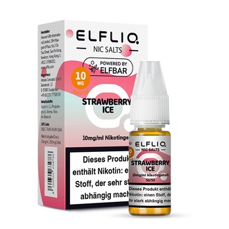 ELFBAR Elfliq SALT Liquid 10mg Strawberry Ice 10ml