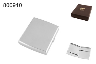 Winjet Zigarettenetui 18er, 85mm, chrom gebürstet, Clip