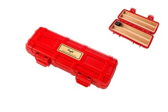 Angelo Zigarrenetui ABS 2er rot, 20x6,8x 4cm