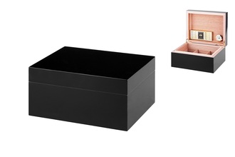 Angelo Humidor schwarz Hochglanz 30x23,5x14,5cm