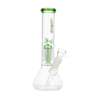 Super Heroes Glasbong Ice+Percolator konisch transp/grün, H.26,2cm, Ø4cm, Glaschillum 18er Schliff