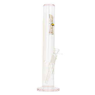 Super Heroes Glasbong Zylinder transp/rosé, H.40cm, Ø3,7cm, Glaschillum 18er Schliff