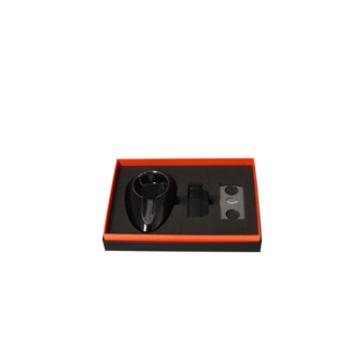 Angelo Geschenkbox Zigarrenascher schwarz+Cutter Ring 53+Feuerzeug 4x Jet mit Bohrer