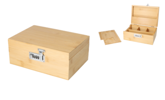 Super Heroes bamboo storage box 25x18x11cm