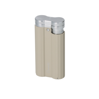 Caseti Feuerzeug Jet, grau-beige matt mit Bohrer
