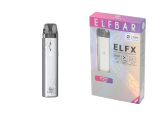 ELFBAR ELFX Refillable Starter Kit, silver, 1000mAh, 2ml