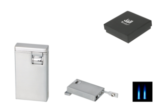 Winjet Lighter Double Jet chrome brushed + punch Ø6mm