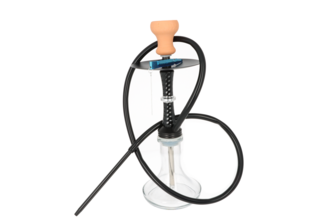 Super Heroes Shisha, transparent/schwarz, H. 47cm, 1 Anschluss