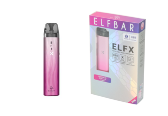 ELFBAR ELFX Refillable Starter Kit, silver pink, 1000mAh, 2ml