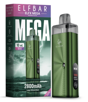 ELFBAR ELFX MEGA Refillable Kit, green, 2800mAh, 10ml/0,6Ω