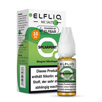 ELFBAR Elfliq SALT Liquid 10mg Spearmint 10ml