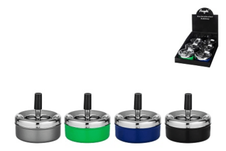 Angelo spinning ashtray, metal 4 colors, Ø 9.5 cm