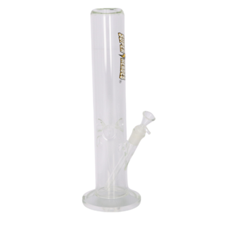 Super Heroes Glasbong Ice Zylinder transp, Stärke 6,5mm, H.38cm, Ø4cm, Glaschillum 18er Schliff